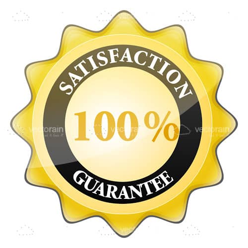 100% Satisfaction Guarantee Badge